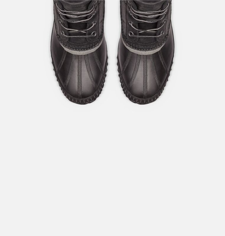 Mens Booties Black - Sorel Cheyanne II Lace Duck - 890-BQRWHZ